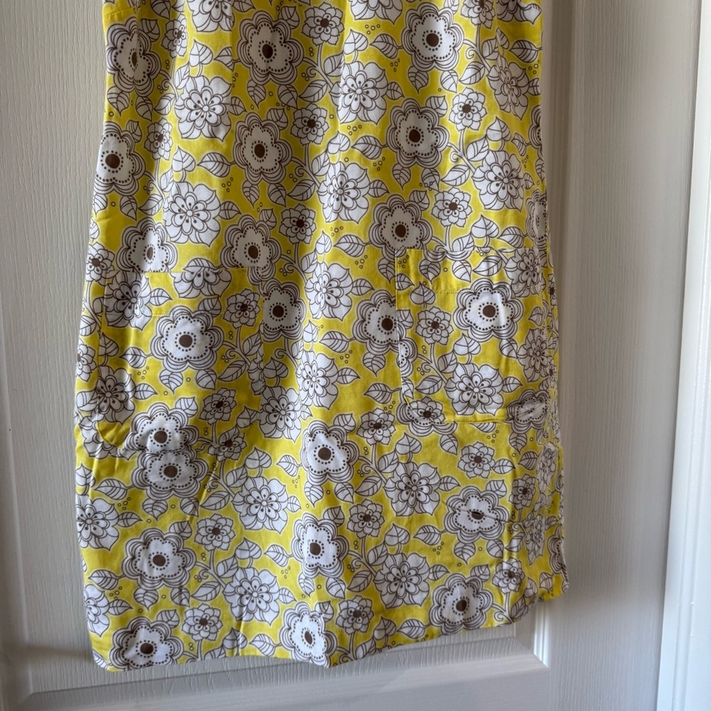 Ann Taylor Yellow Floral Shift Dress Size 6 - Picture 3 of 8